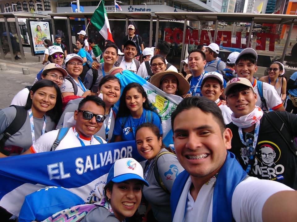 The El Salvadoran youth at World Youth Day